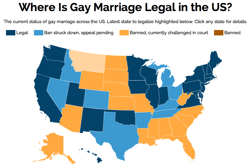 Graphics Roundup Same Sex Marriage In The States Noted By Lisa